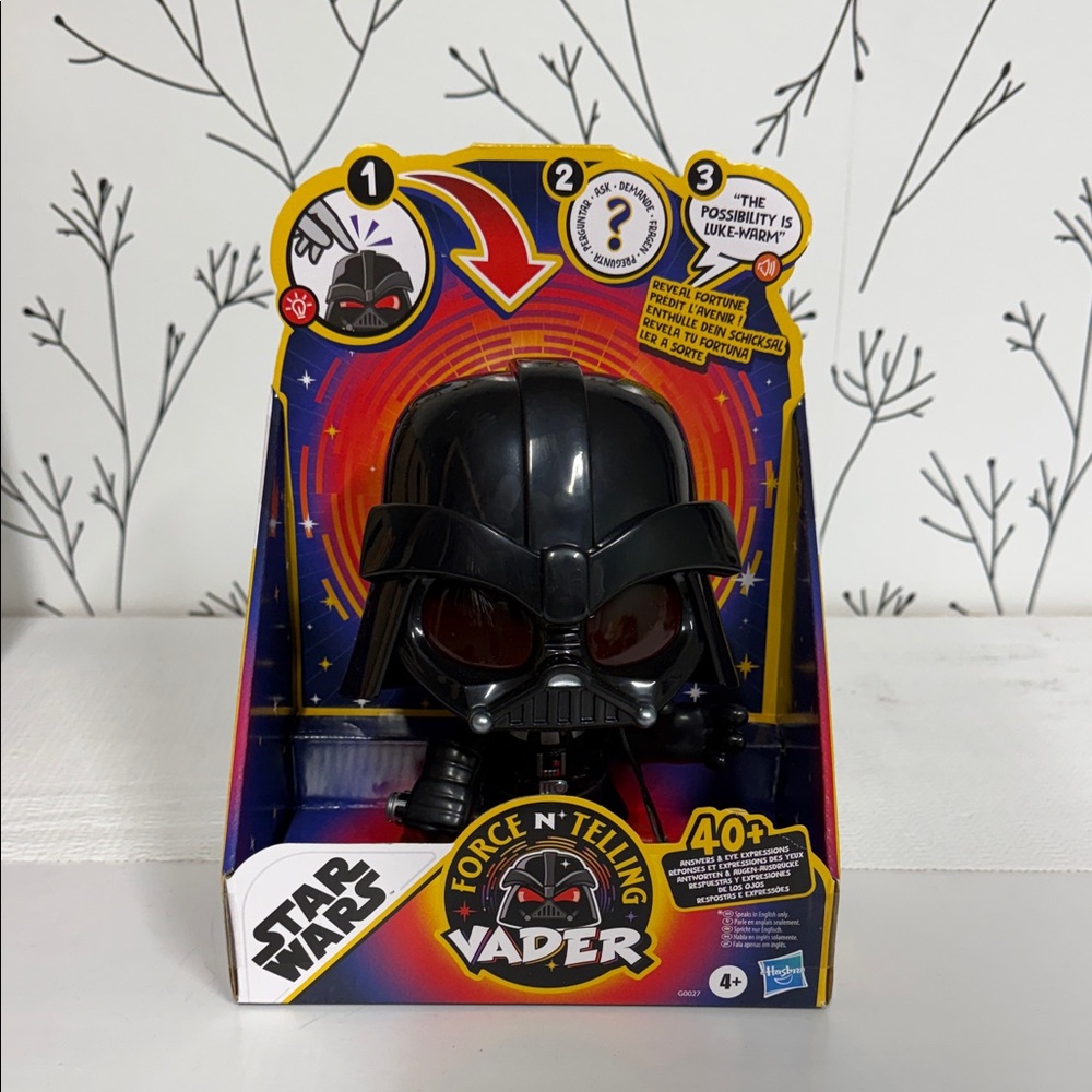 Star Wars Darth Vader Helmet Figure - Black with Red Lenses